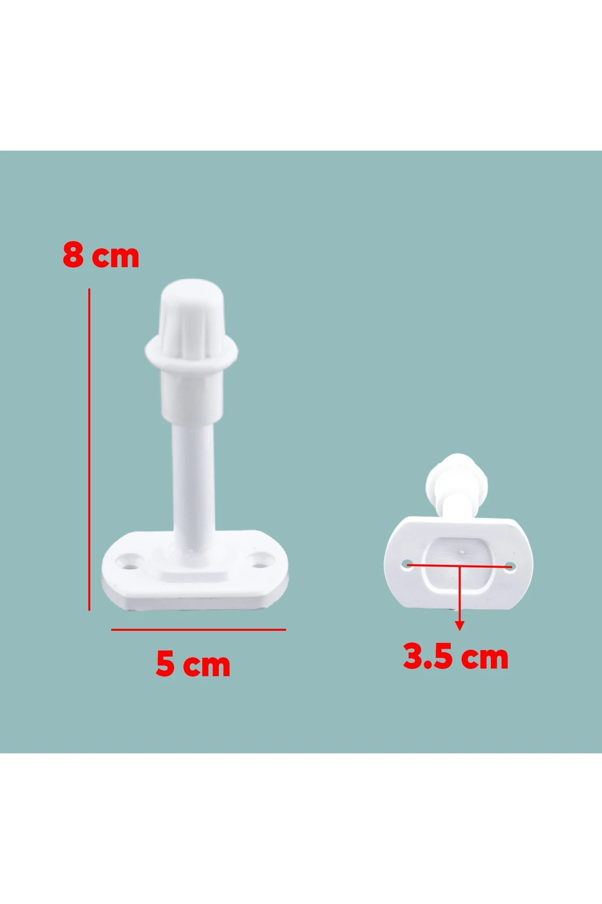 Beyaz 100 ADET Kapı Pencere Arkası Vidalı Silikon Tampon Duvar Boya Koruyucu Koruma Stoper Seti