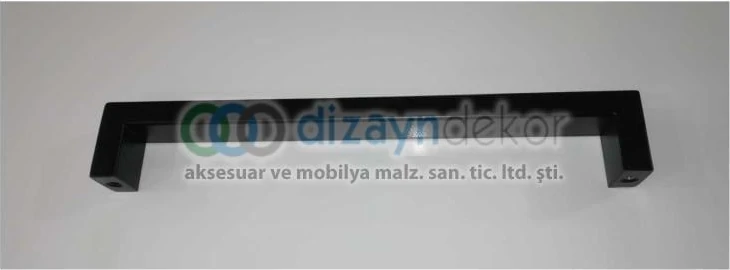 Mat Siyah Paslanmaz Çelik Sürgü ve Çekme Kapı Kolu 40X20 Mm. Profil