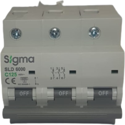 3x125a C/6ka W Otomatik Sigorta