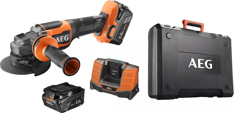 AEG  Bews 18-125BLPX2-502C Akülü Kömürsüz Avuç Taşlama