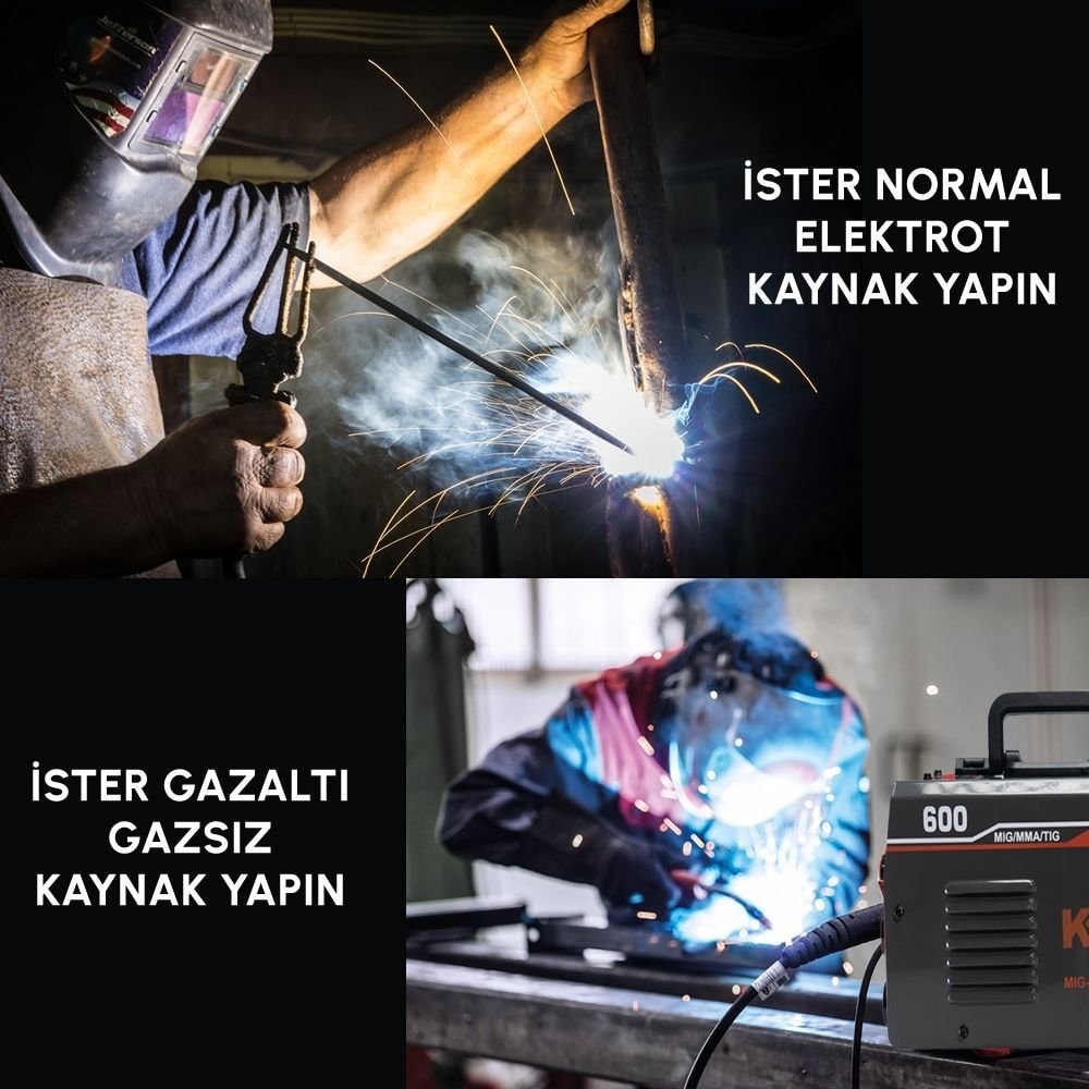 EEA248 Mıg Mma Tıg MMA600 Yeni Nesil Gazsız Gazalti Kaynak Makinesi German Style