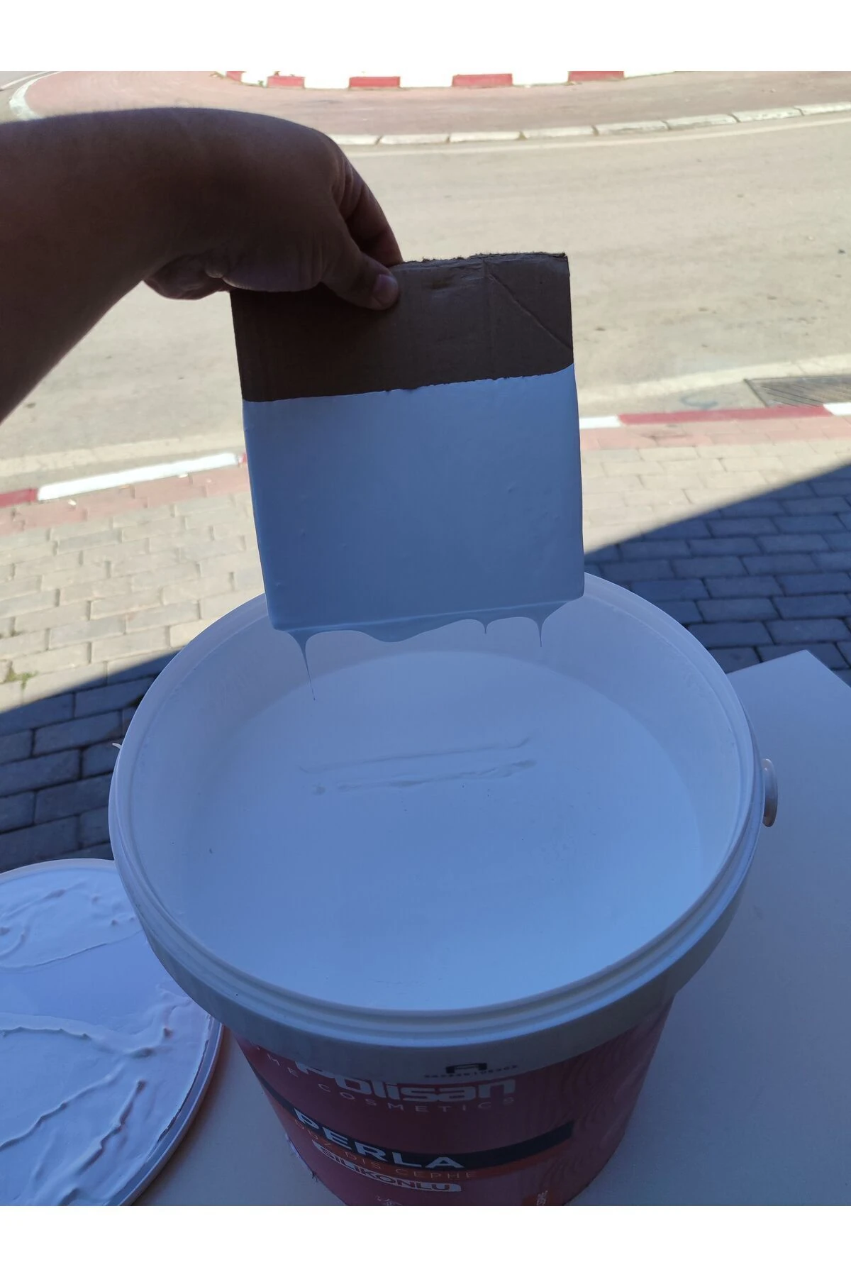 DIŞ CEPHE SİLİKONLU BEYAZ BOYA POLİSAN MARKA 25 KG