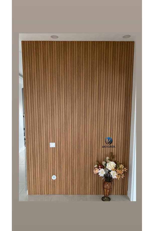 Akyürek Lb 3771 Model Teakl Renk Dekor Profil Duvar Kaplama Panel Lambri