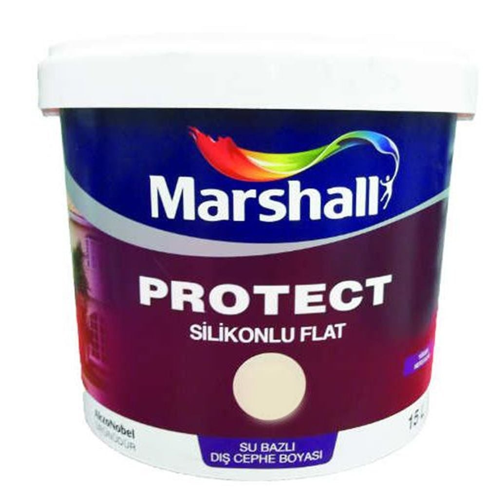 Marshall Protect Silikonlu Flat 15 lt Dış Cephe Boyası