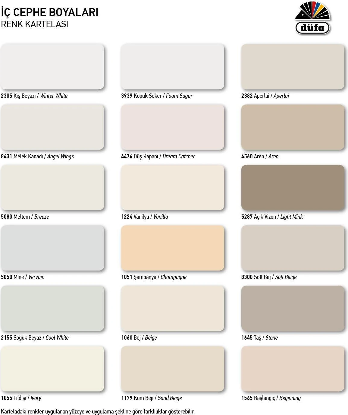 Klasik plast İç Cephe Duvar Boyası 1055 Fildişi 6 l