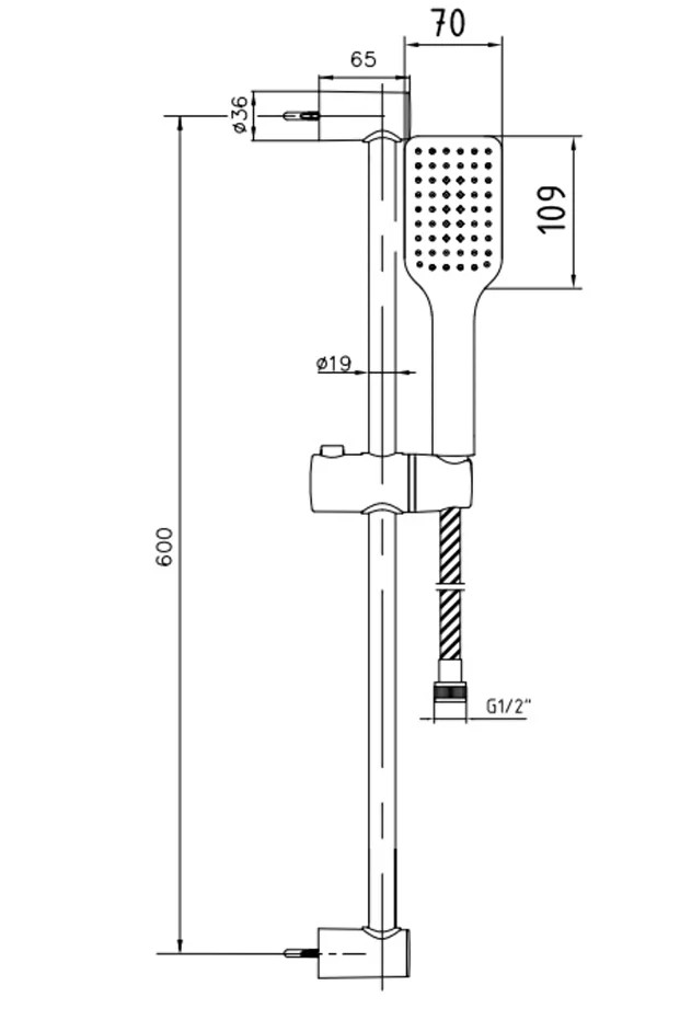 Tiera Banyo Hareketli Sürgülü Duş Seti Üst Takımı Altın Renkli 102846075