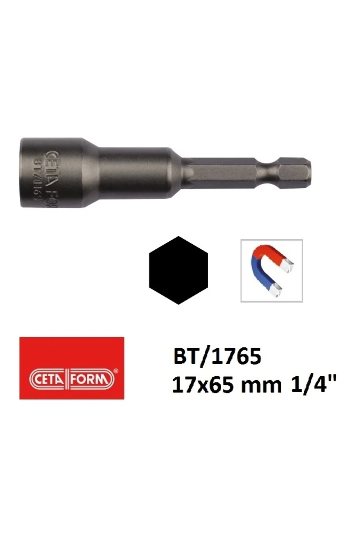 Bt/1765 Manyetik Lokma Uç 17-65 Mm