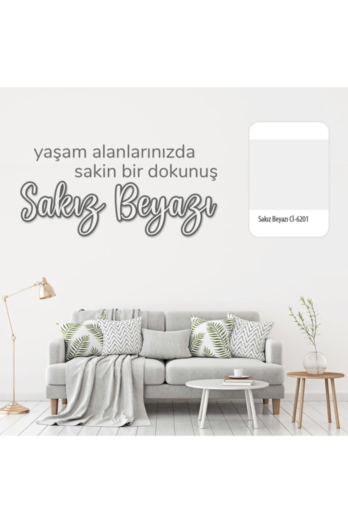 Elegans Antibakteriyel Küf Önleyici Tam Silinebilir Ic Cephe Boya Sakiz Beyazi