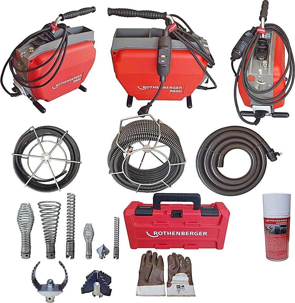 R600 Smk Profesyonel Kanal Gider Açma Makinesi (Yayların Içi Dolu)