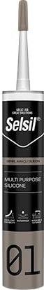 Selsıl Genel Amaçlı Silikon 280GR - Alüminyum Gri