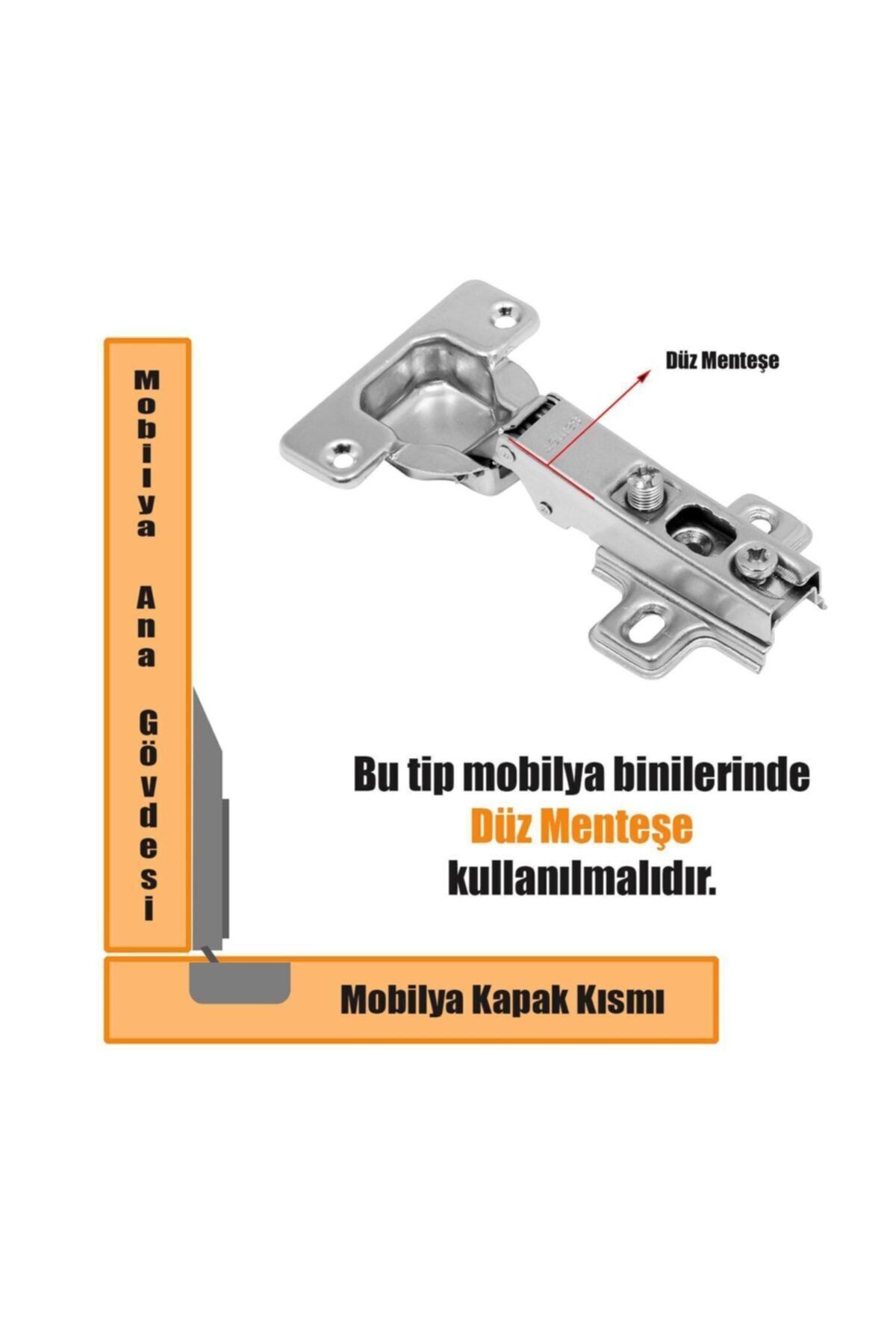 Star Mobilya Dolap Kapak Menteşesi Tas Mentese-düz Deve
