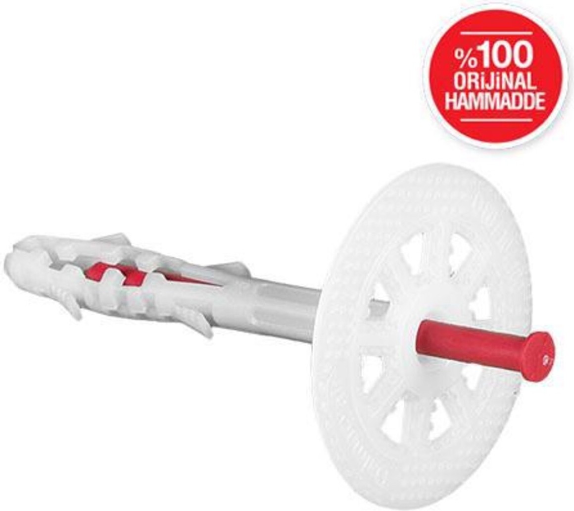 Dalmaçyalı Standart Dübel Plastik Çivili 9.5 cm 600 Adet