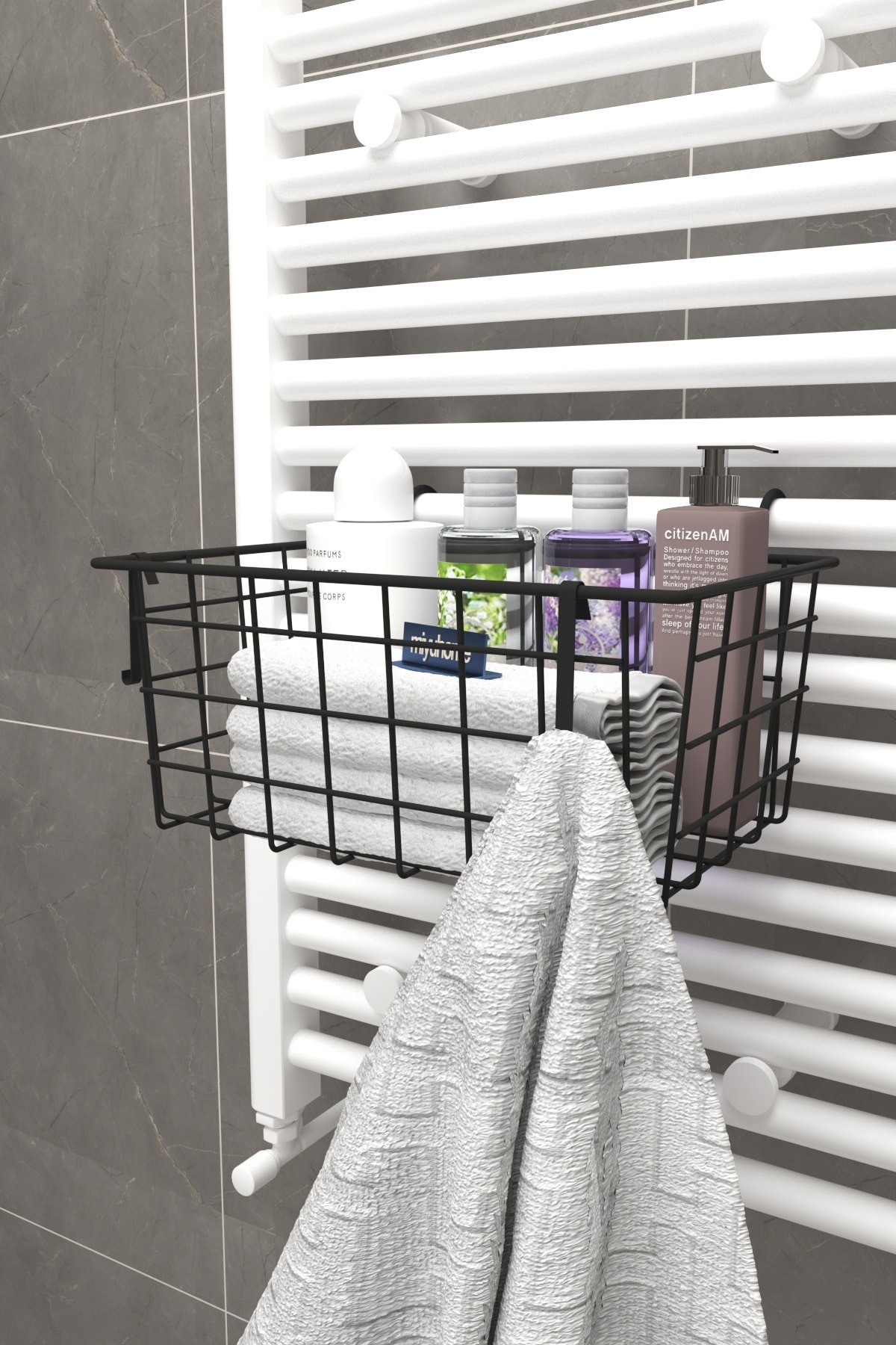 Asılabilir Havlupan Düzenleyici Havluluk Banyo Düzenleyici Havlu Kurutma Asılabilir Havlu Sepeti