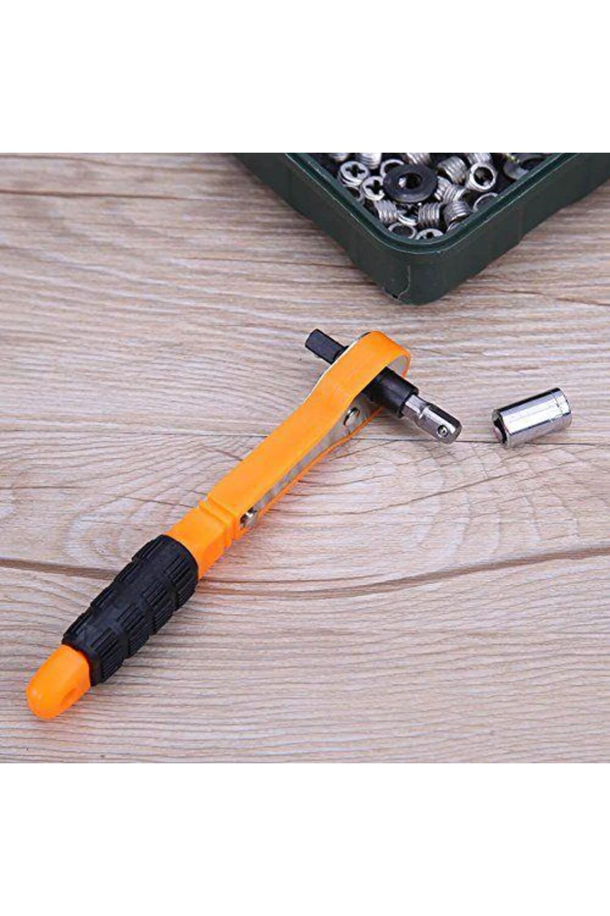 Cırcırlı Lokma Tornavida Seti 22 Parça Esnek Bükülebilir Matkap Uç Şalft Sistemli