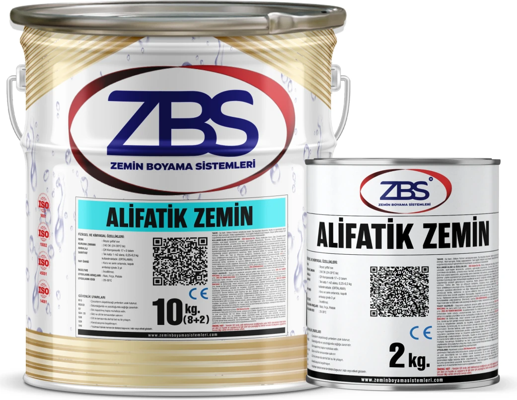 Alifatik Zemin Boyası 10 kg Koyu Gri RAL-7042 (Yüksek Uv Altındaki Seramik, Metal V.b Zemin Boyası)
