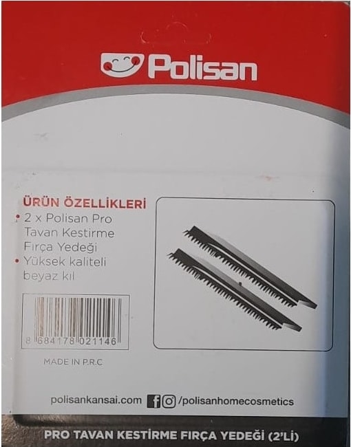 Pro Tavan Kestirme Fırça Yedeği 2'li