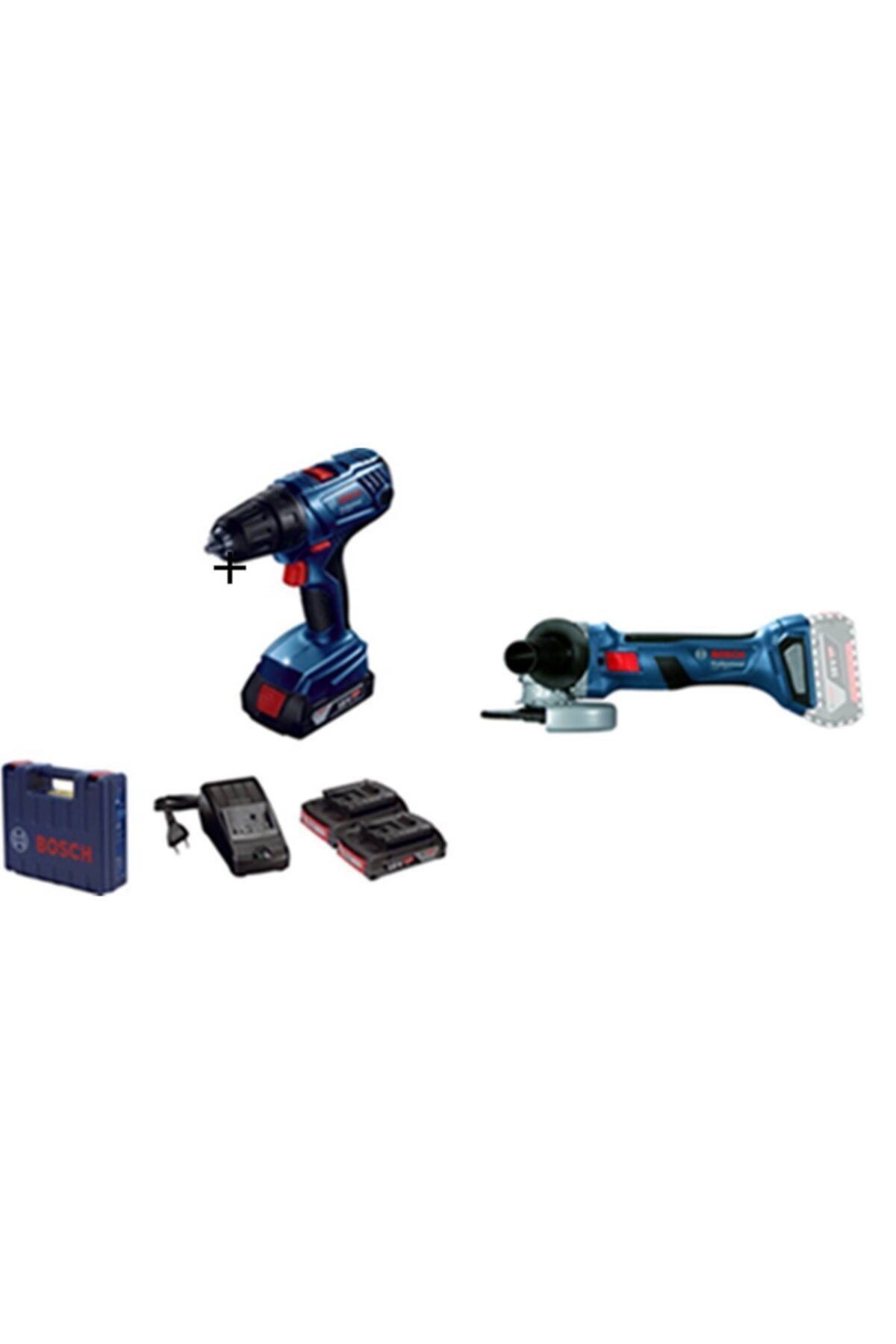 BOSCH Professional Gsr 180-lı + Gws 180-lı Akülü Taşlama Makinesi 2 X 2,0 Ah Akü Ve 1 X Şarj Cihazı