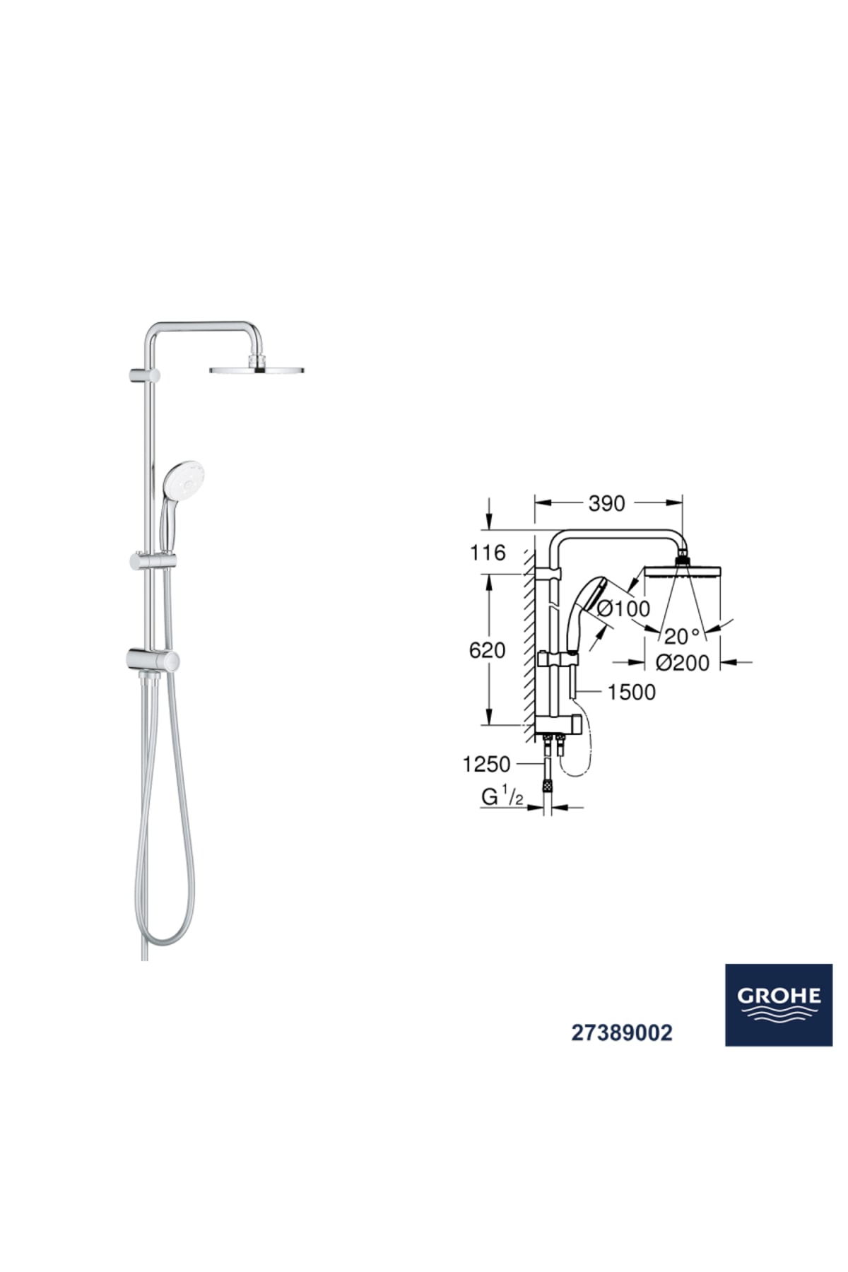 Bauedge Termostatik Banyo Bataryası Seti 24