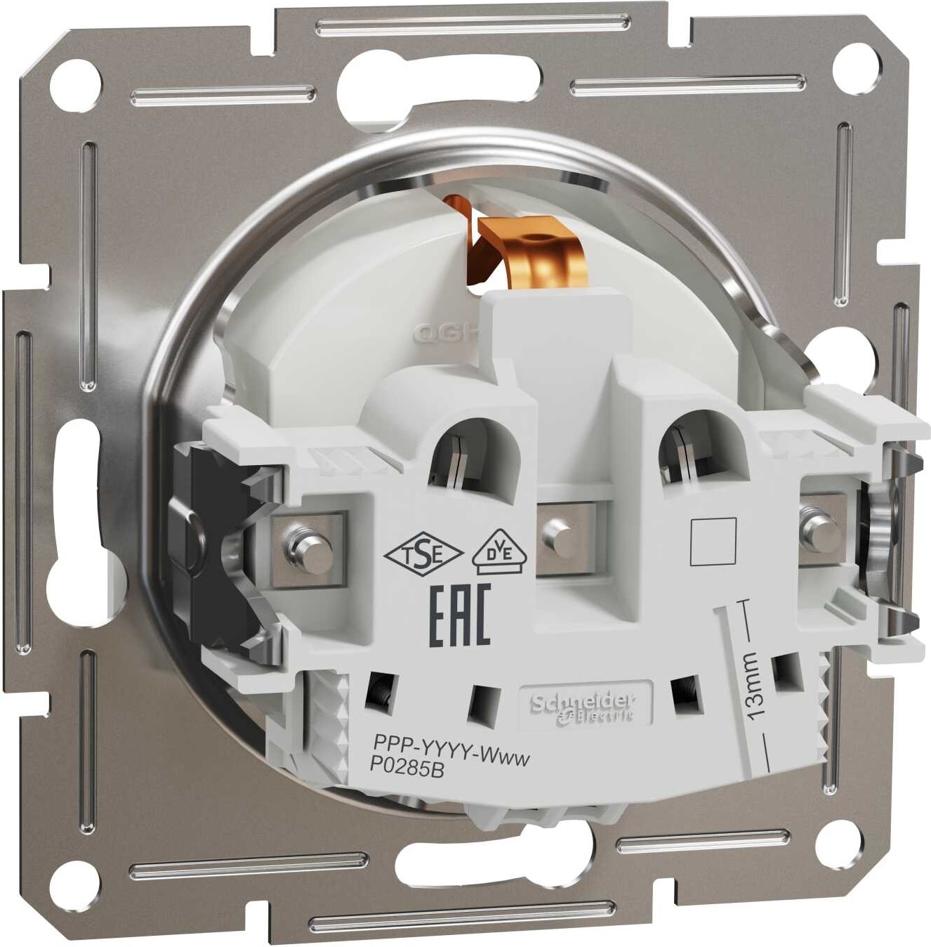 EPH2900121 -  Asfora Topraklı Priz – Beyaz - Çerçeveli