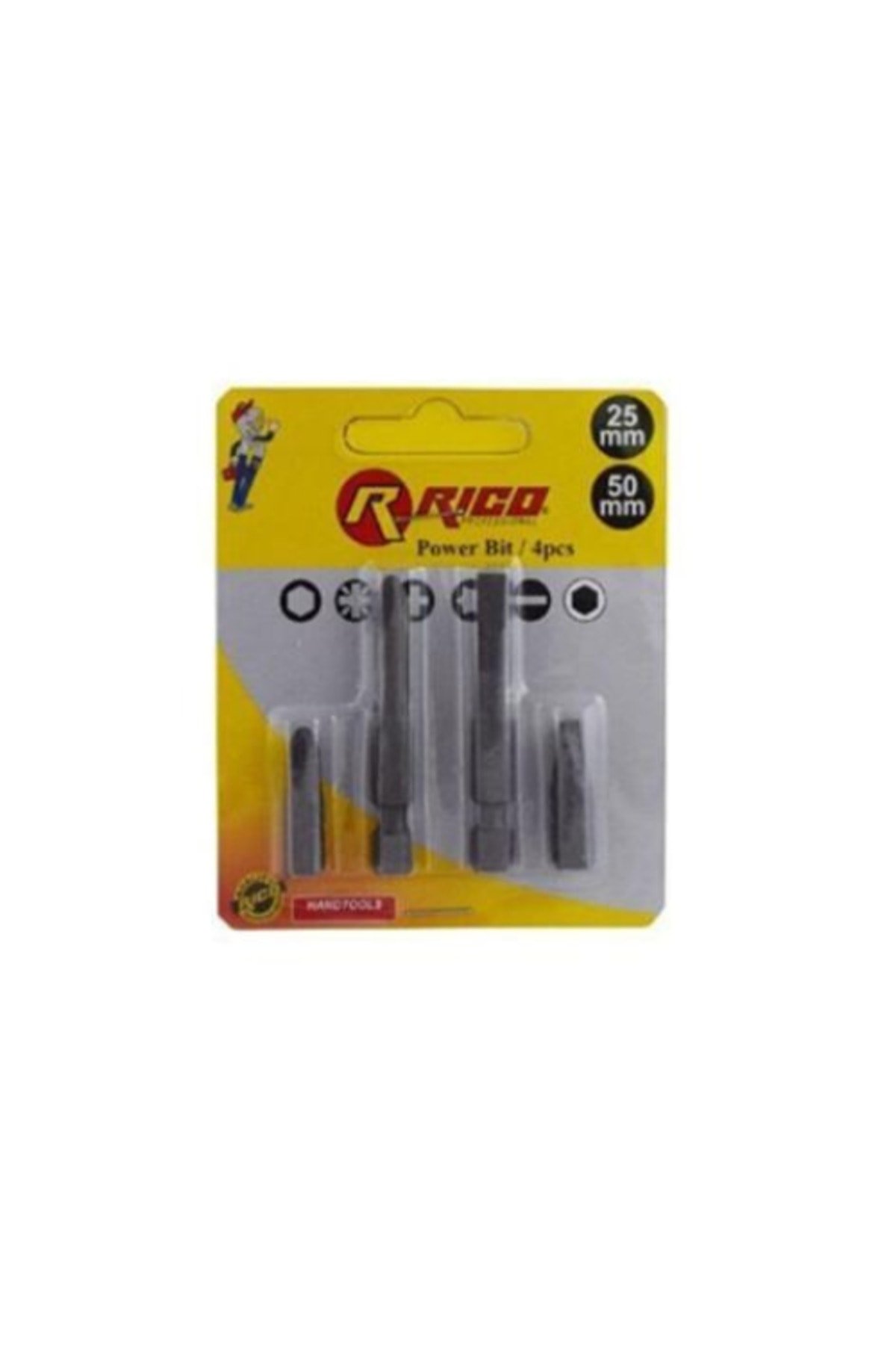 RİCO Kk1146 Bits Uç Seti Takımı 4 Parça 25mm-50mm