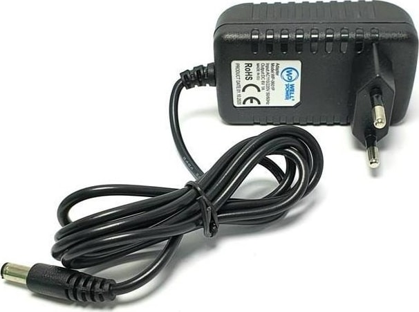6V 1A Adaptör 6 Volt 1 Amper 5.5 x 2.5 mm Jak Fişli Plastik Kasa  WP-0601P