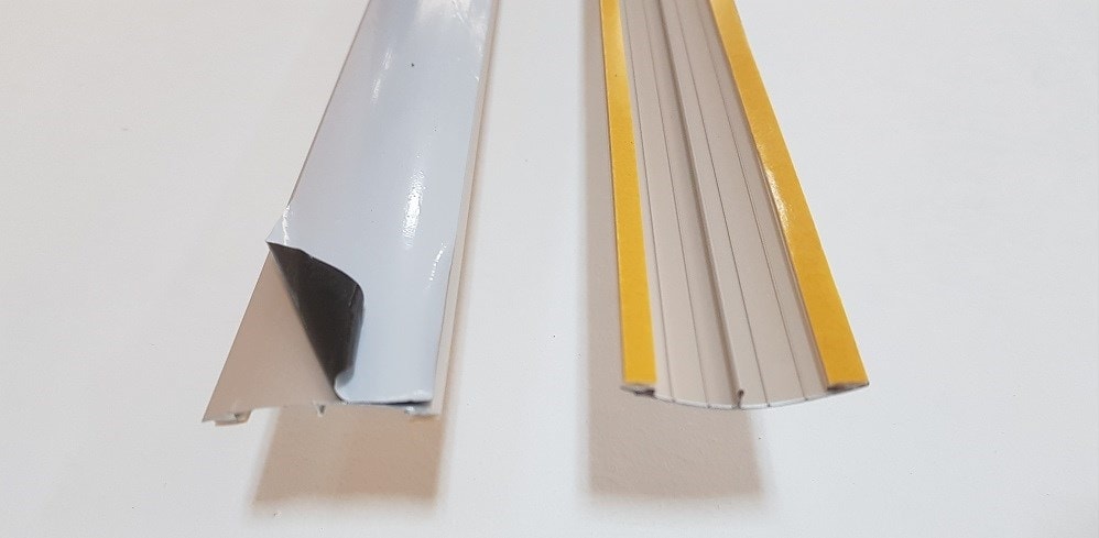 Alüminyum Profil Parke Eşik Çıtası Destekli 90CM Bantlı