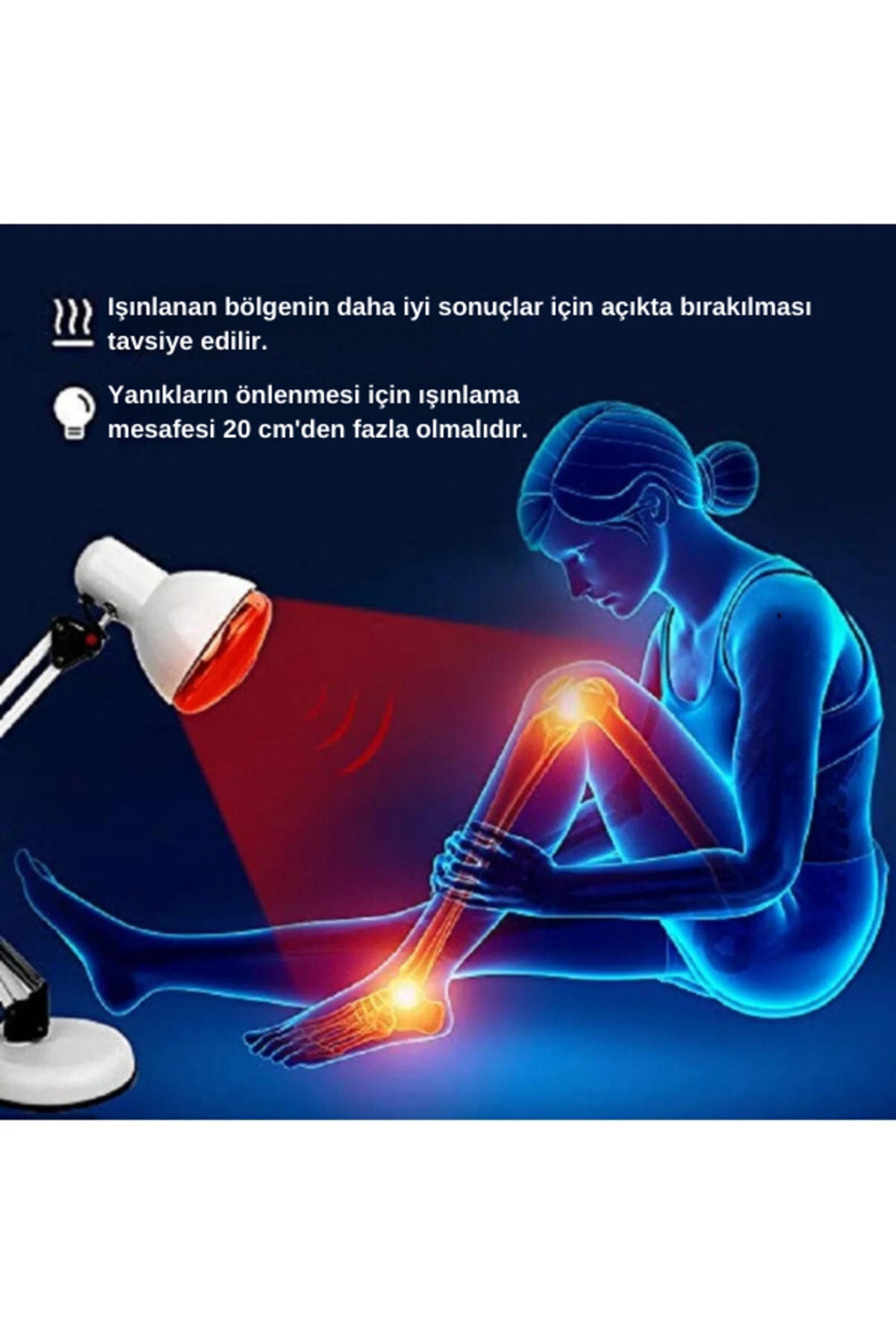 (1 Adet) 250W Kızılötesi (infrared) Hayvan Isıtma ve Fizik Tedavi Lambası (Kırmızı Işık)