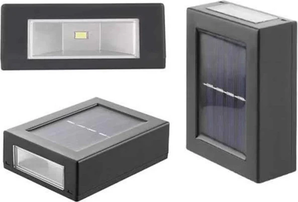 Dekoratif Duvar Lambası Solar Güneş Enerjili Bahçe Aydınlatması