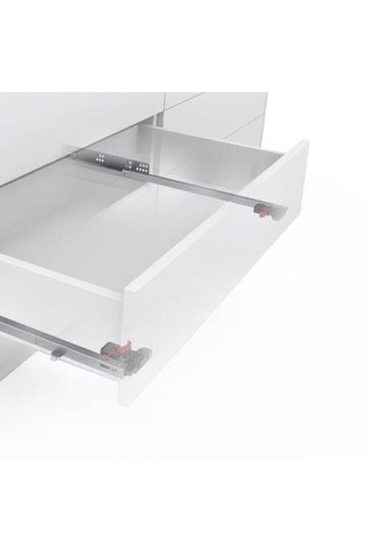 SLİDEA FRENLİ MANDALLI 450 18 MM ÇEKMECE RAYI KISMİ ACILIM (MANDAL DAHİL)