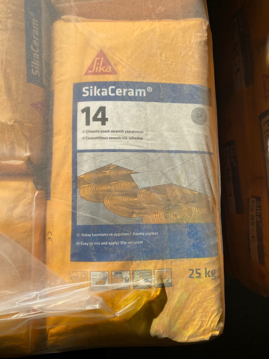 ceram 14 Gri Çimento Esaslı Seramik Yapıştırıcı 25KG