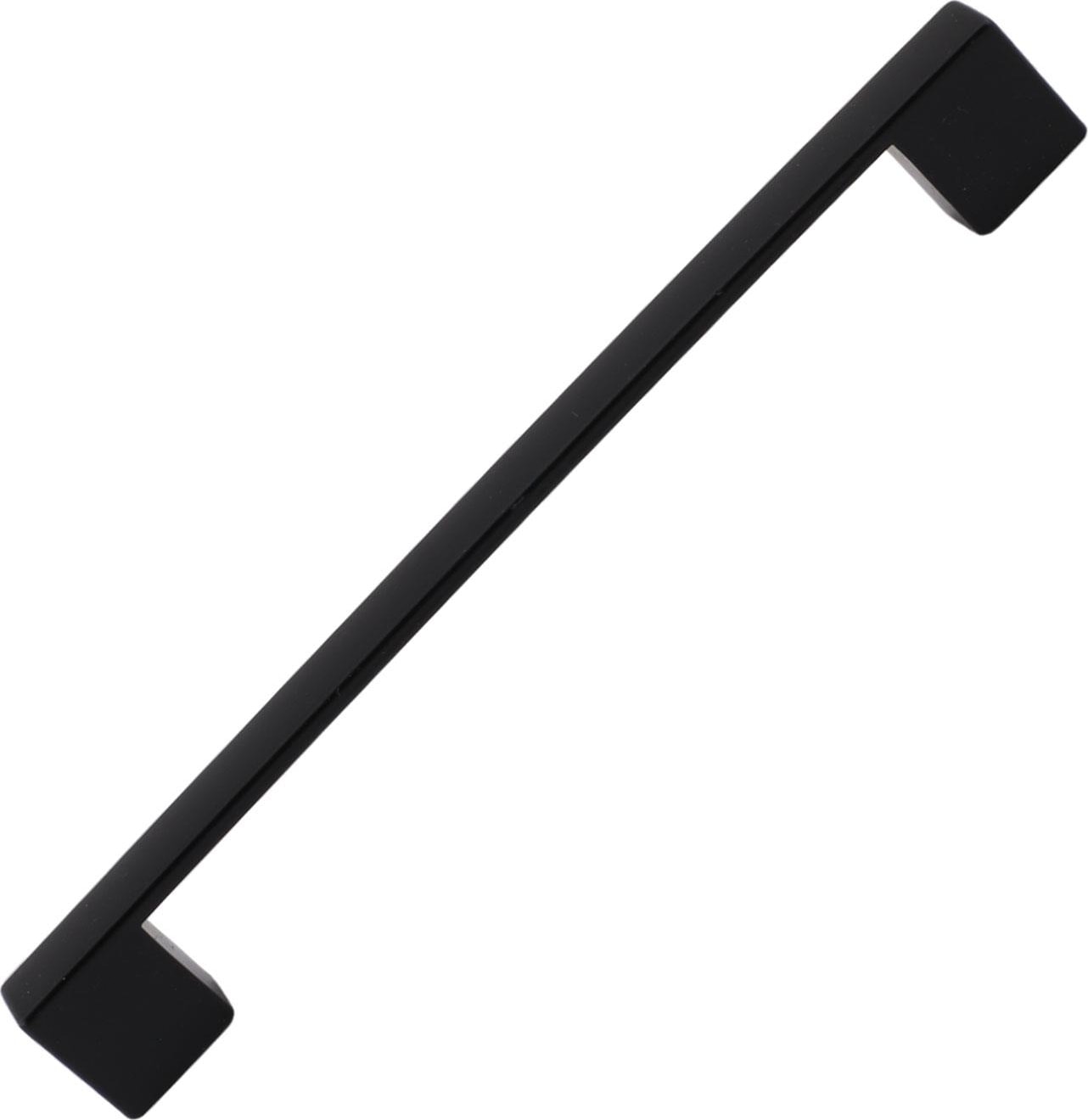 Gölcük Düz (160 mm - 16 cm) Siyah Metal Mobilya Mutfak Çekmece Dolap Dolabı Kapak Kulbu Kulpu Kulpları