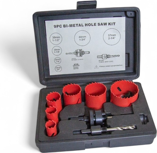 9pcs Bi-Metal Panç Takımı 19-57 mm