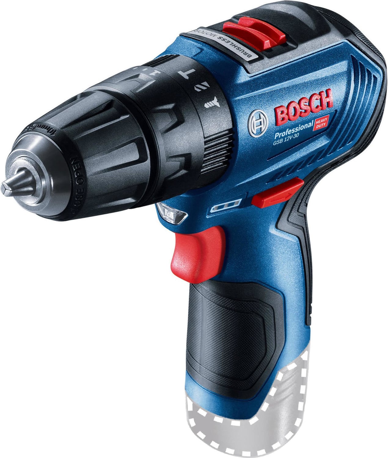 BOSCH GSB 12V-30 (Solo) Akülü Darbeli Delme/Vidalama Makinesi (Akü ve Şarj Cihazı Dahil Değildir)