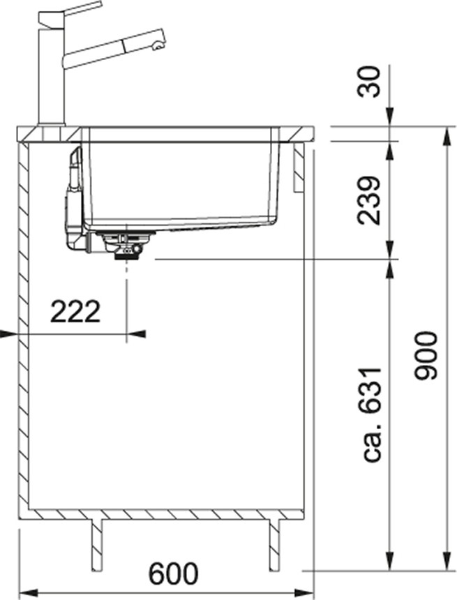 Mrx 110-55 Inox Tezgah Altı Eviye