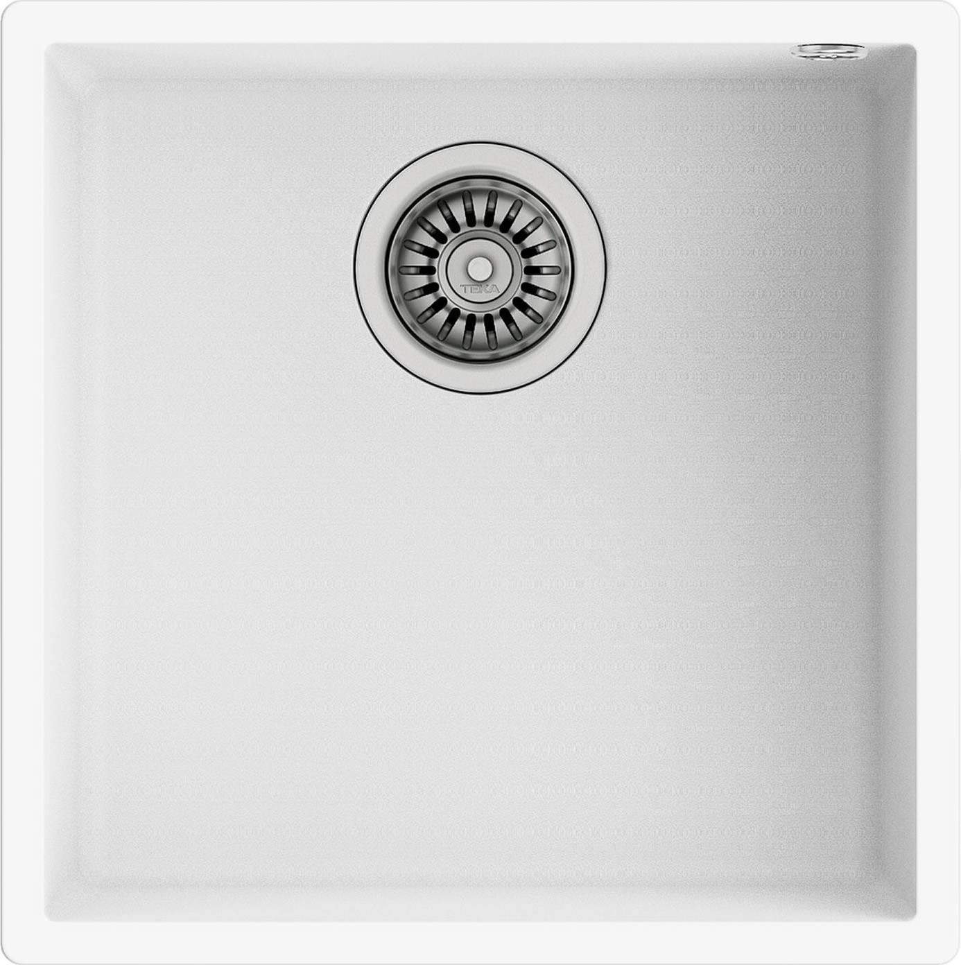 SQUARE 40.40 TG ARTIC WHITE Tezgahaltı Granit Eviye Beyaz 40 cm 115230029