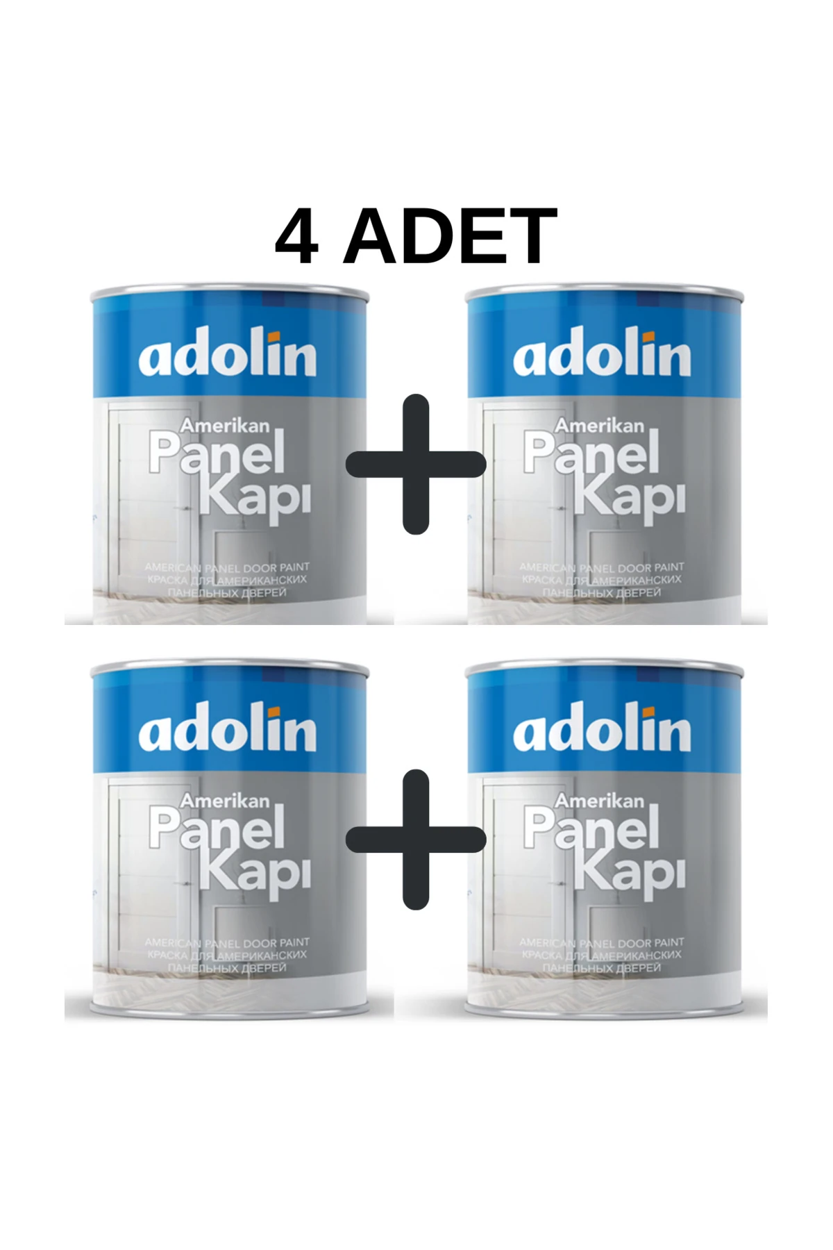 4'lü  BOYA AMERİKAN PANEL KAPI BOYASI BEYAZ 3 KG*4 ADET - GTS TECHNIC GÜVENCESİ İLE