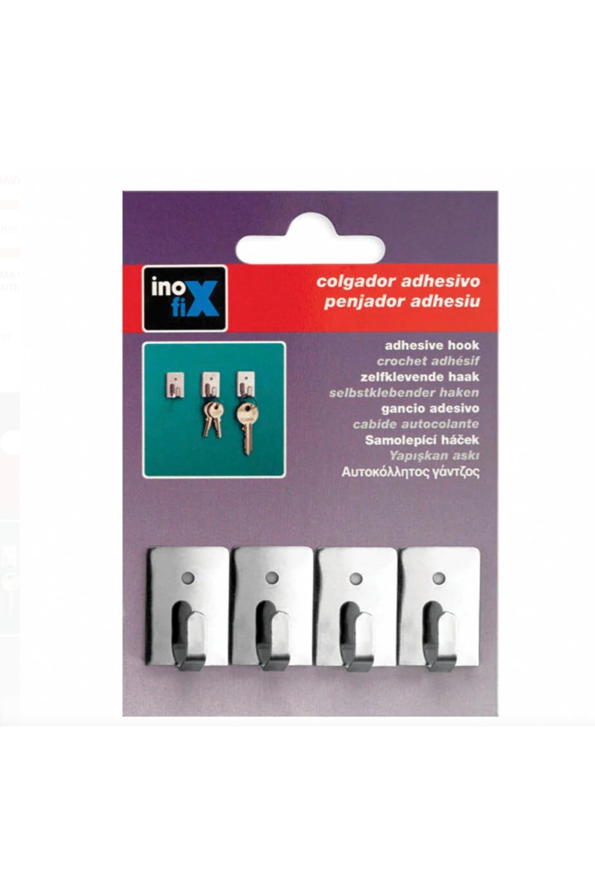 Inofix Askı 4 Adet Metal