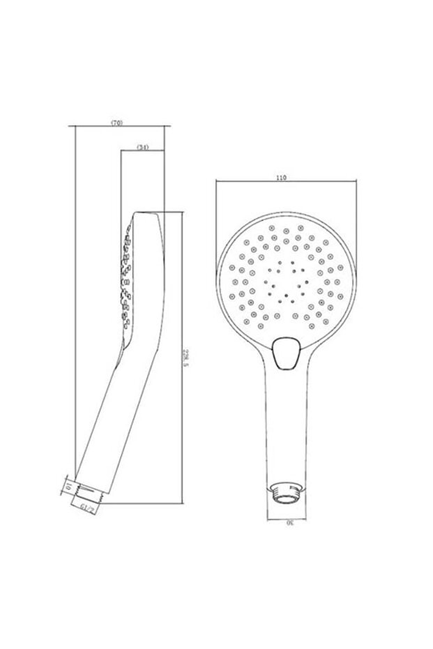 Air Touch Xtreme Eco 110R 3 Sprey Fonksiyonlu El Duş Takımı Beyaz / Krom