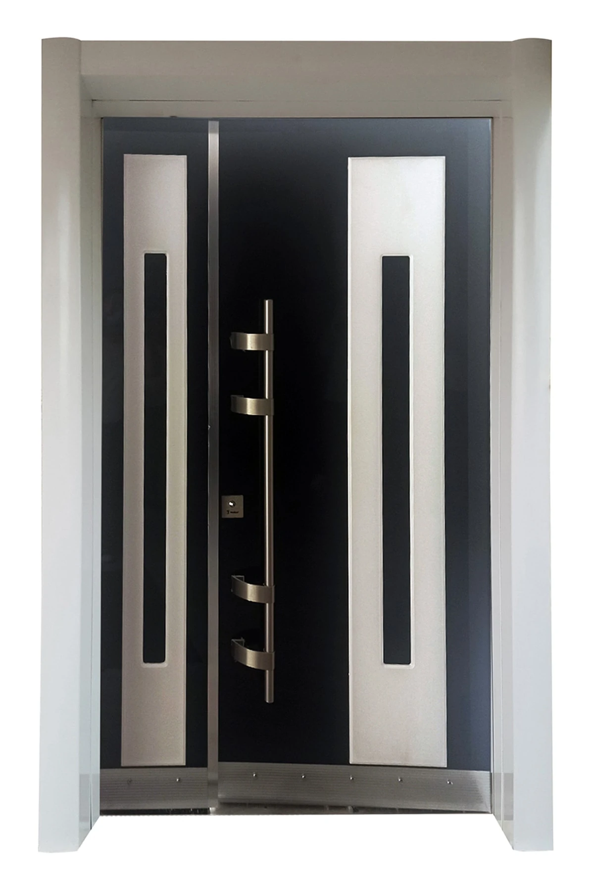 Beyaz Çelik Kapı Çelik Kapı Modelleri Beyaz Renk Kasalı Villa Kapısı Bina Giriş Kapısı Sağaçılım