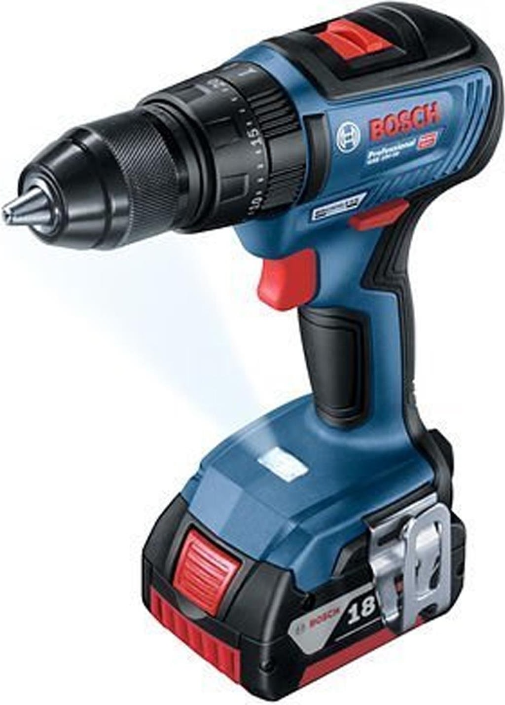 BOSCH GSB 18V-50 Çift Akülü 2 Ah + 5 Ah Vidalama Makinesi 06019H5103