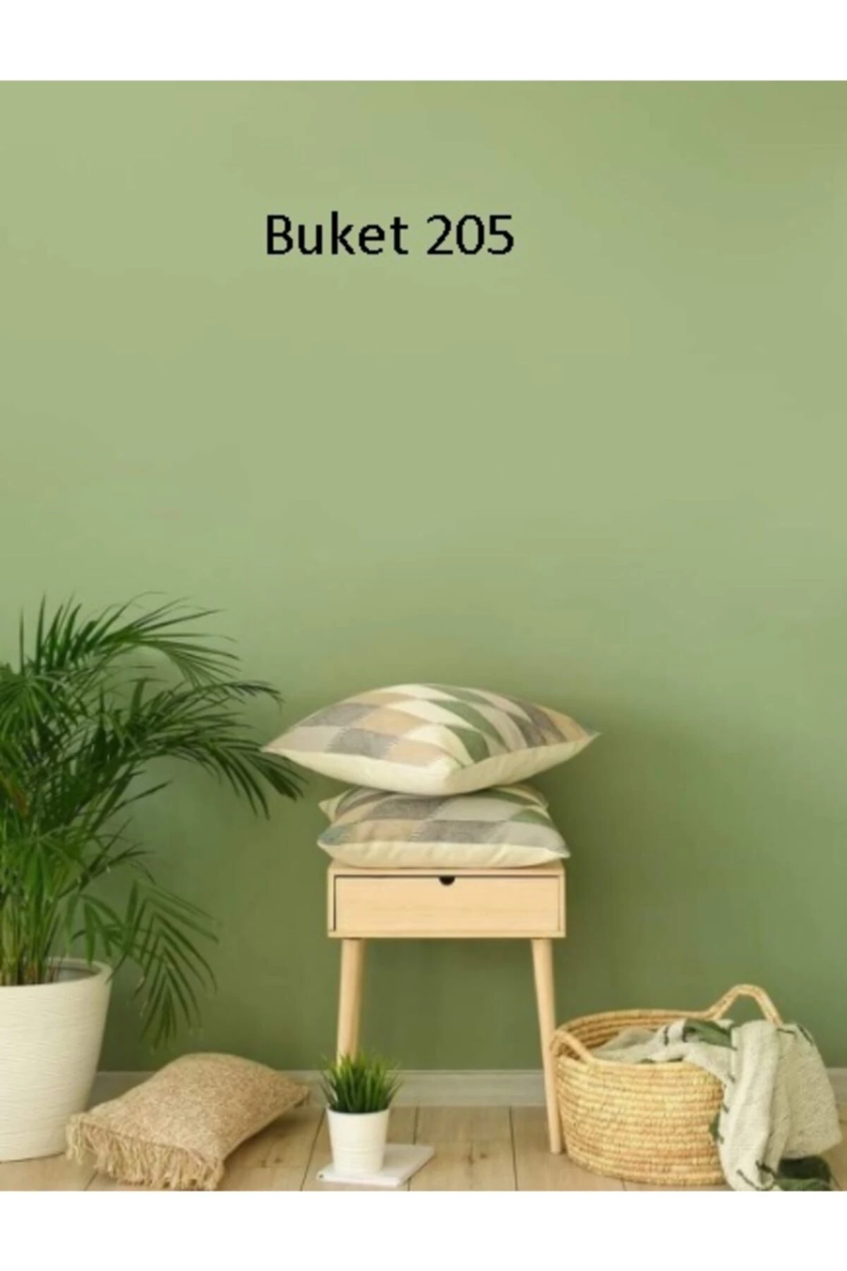 Silikonlu Mat Iç Cephe Duvar Boyası 2.5 Lt - Buket205 Kendin Boya Set