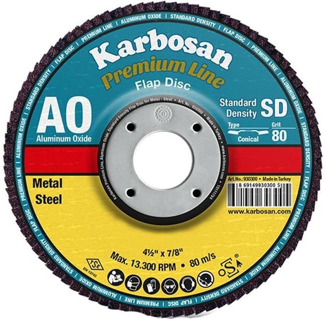 KARBOSAN 180X22MM 7''x7/8'' Ao-40 Flap Disk 1 Adet