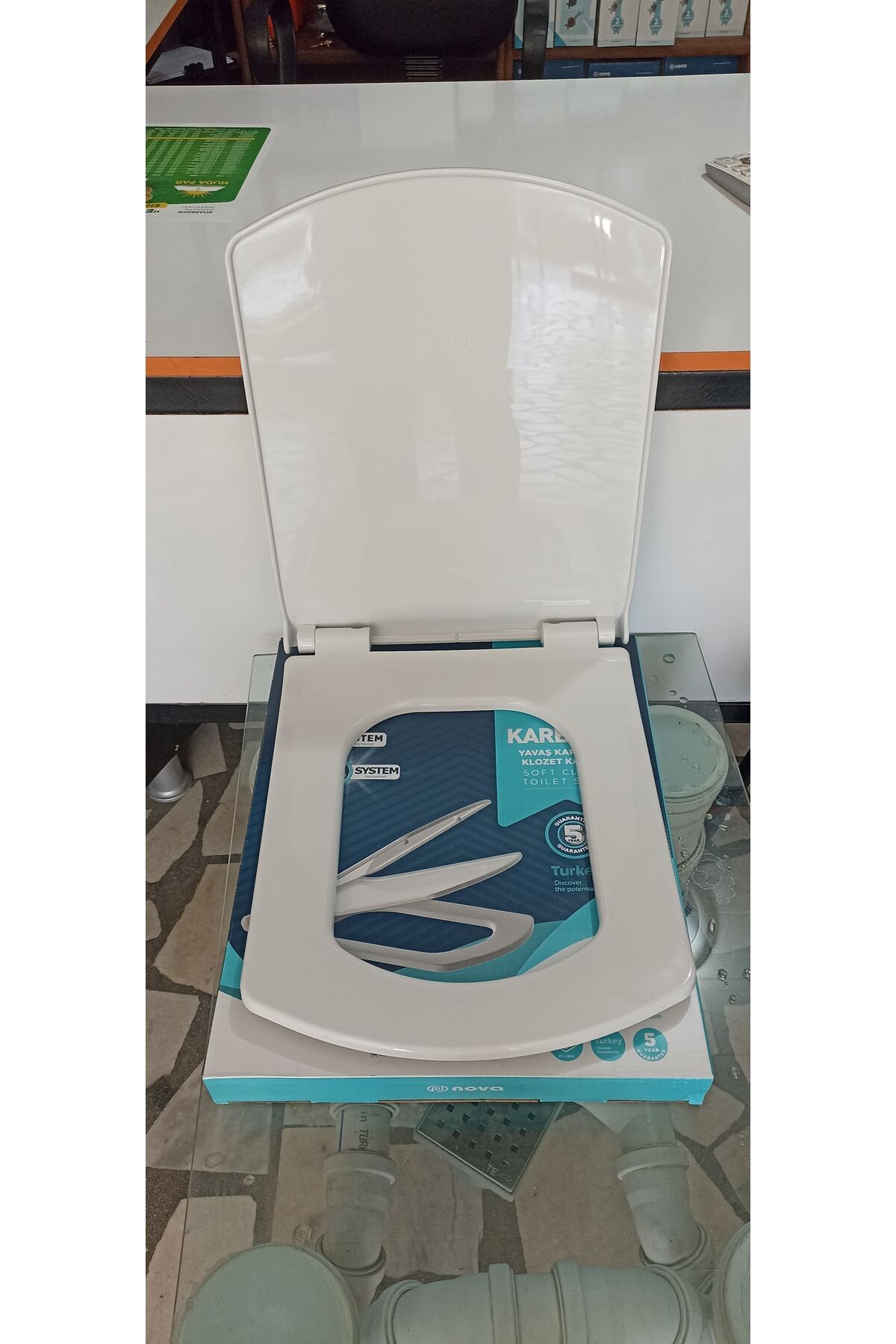 kare slim  klozet Kapağı termoplast yavaş kapanır