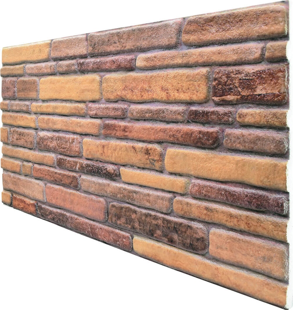 5 Adet (2,5m2) Kesme Taş Desenli 3 Boyutlu Renkli Strafor Köpük Duvar Kaplama Paneli (KS-408)