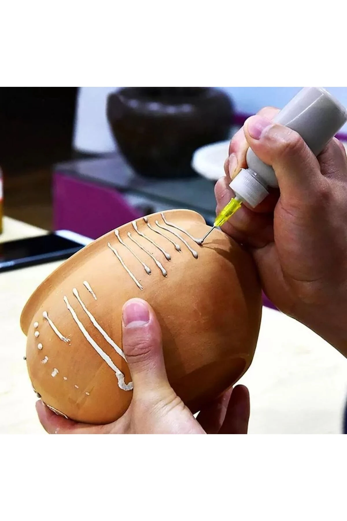 50cc İğne Uçlu Epoksi İpa Sıvı Saklama Şişesi Yağdanlık R7