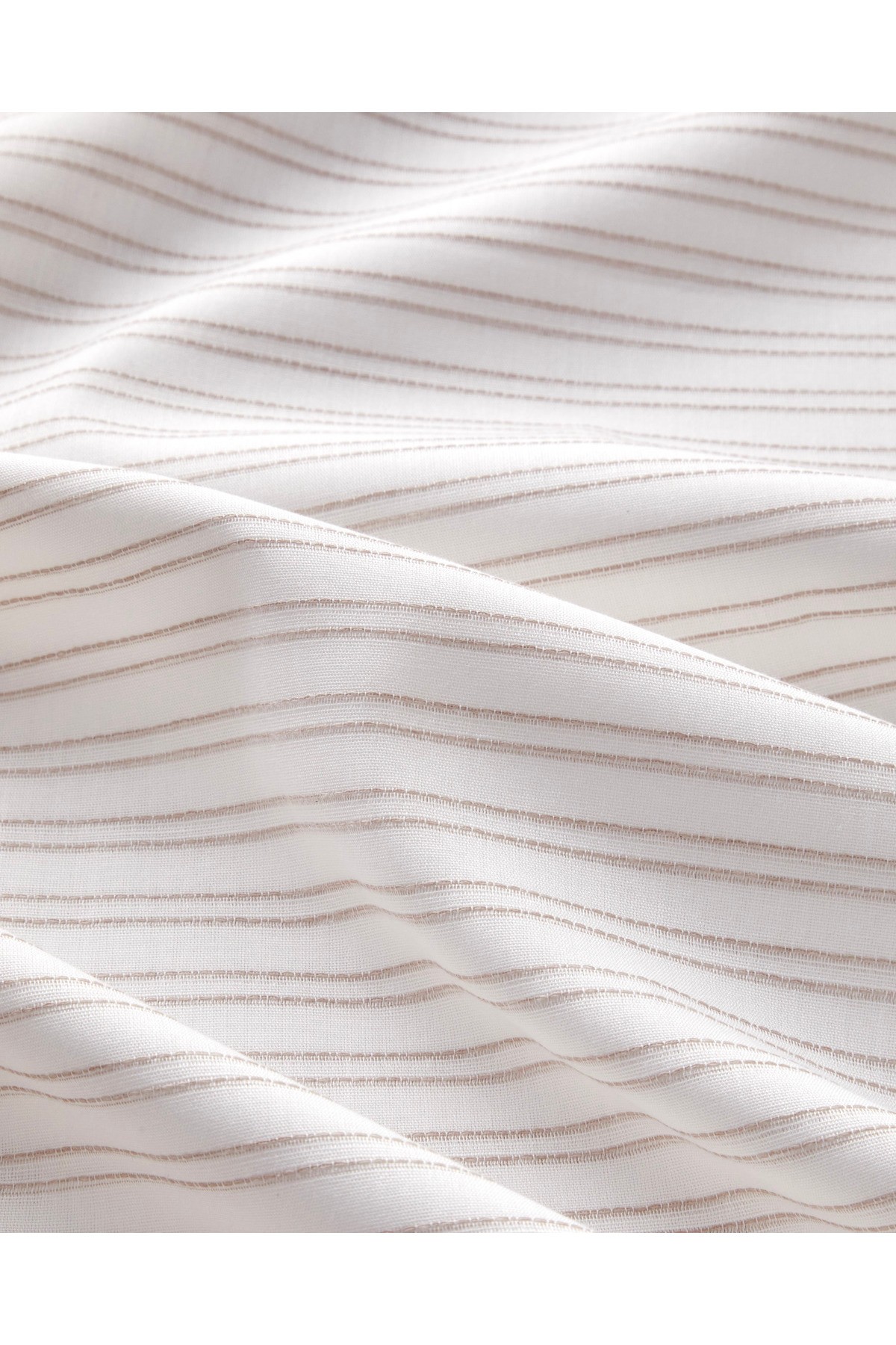 Stitch Line İpliği Boyalı Çift Kişilik Nevresim Takımı 200x220 cm Bej