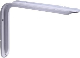 Raf Altı L Ayak Beyaz L Raf Ayağı 5 x 6 Ölçü: 140 x 110 mm ( 2 Adet )