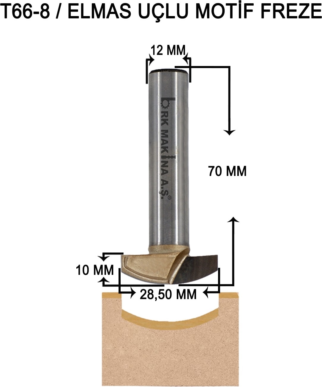 BOSCH Motif Bıçağı Rulmansız Q28,5 mm Freze