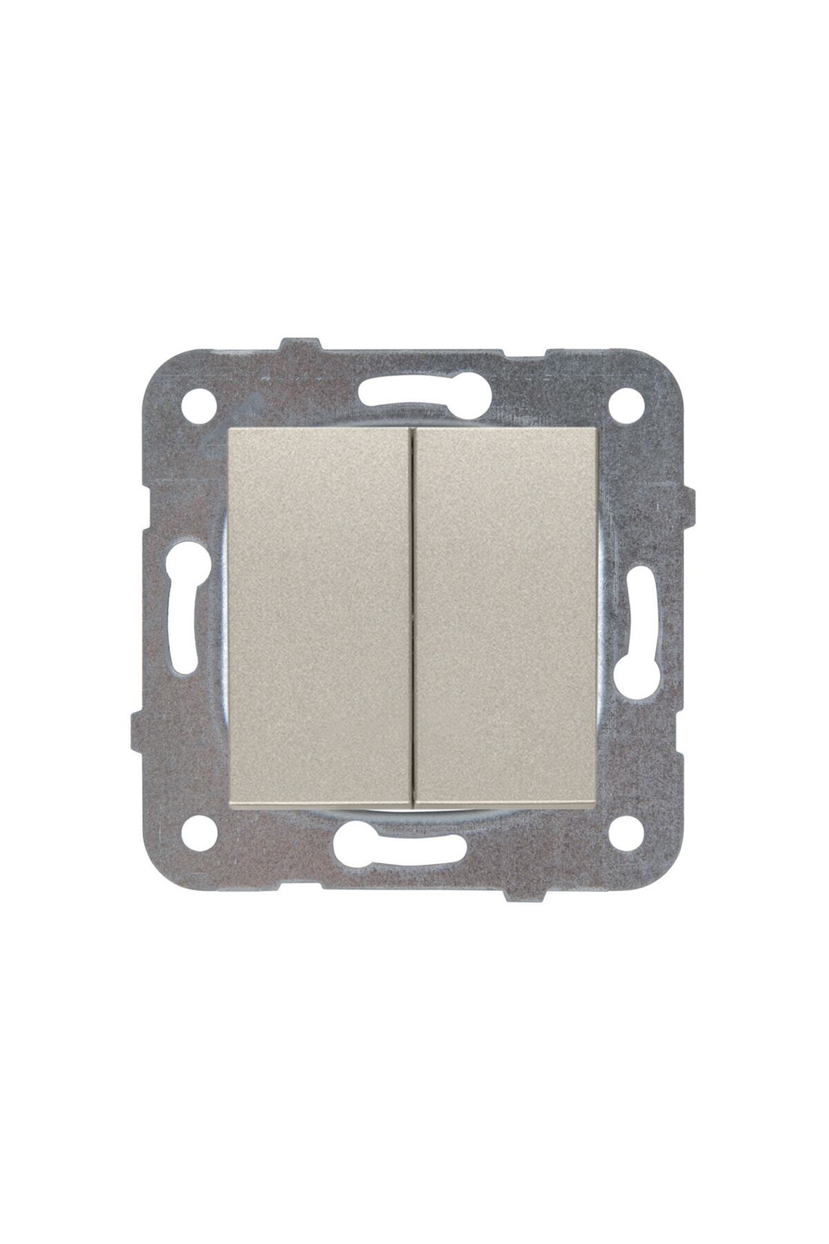 Novella 2'li Çerçevesiz Komütator Bronz