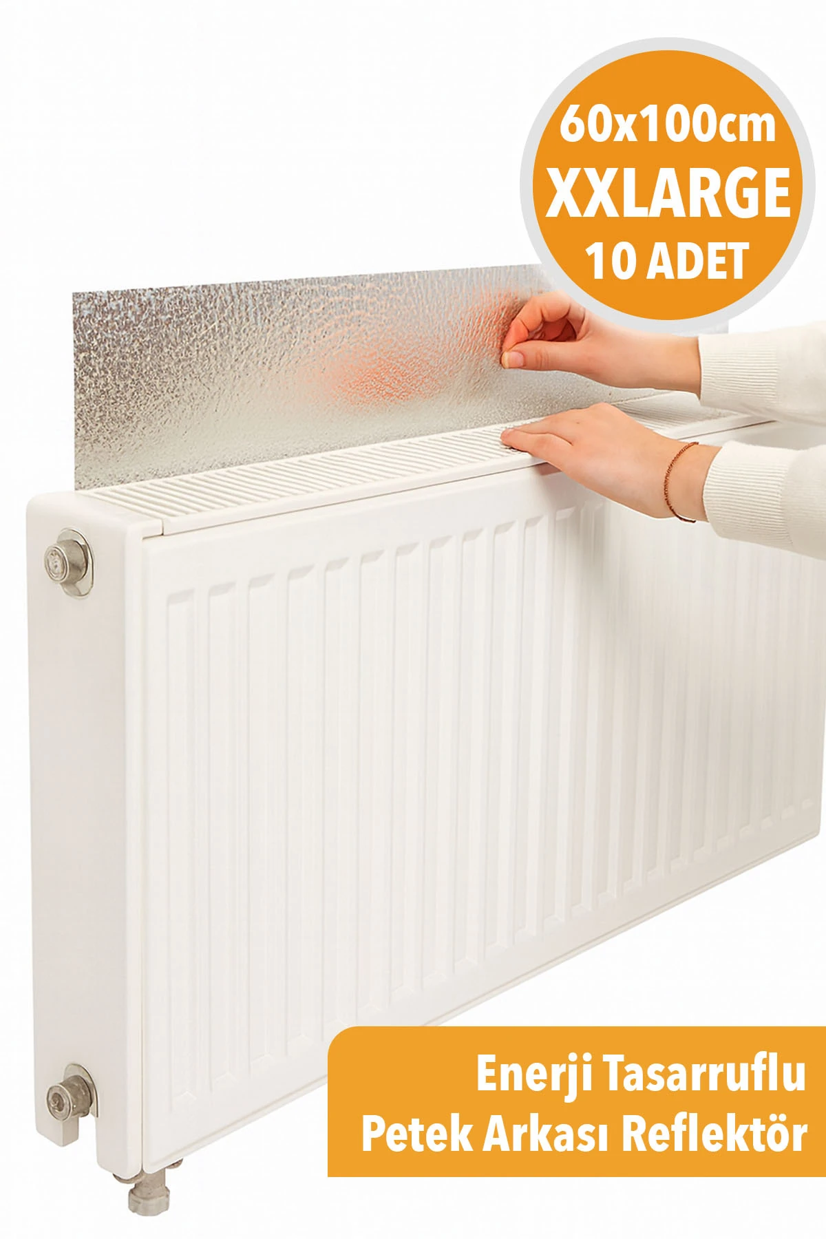 10 ADET Petek Kalorifer Radyatör Arkası Folyolu Plaka Isı Yalıtım Levhası Şilte